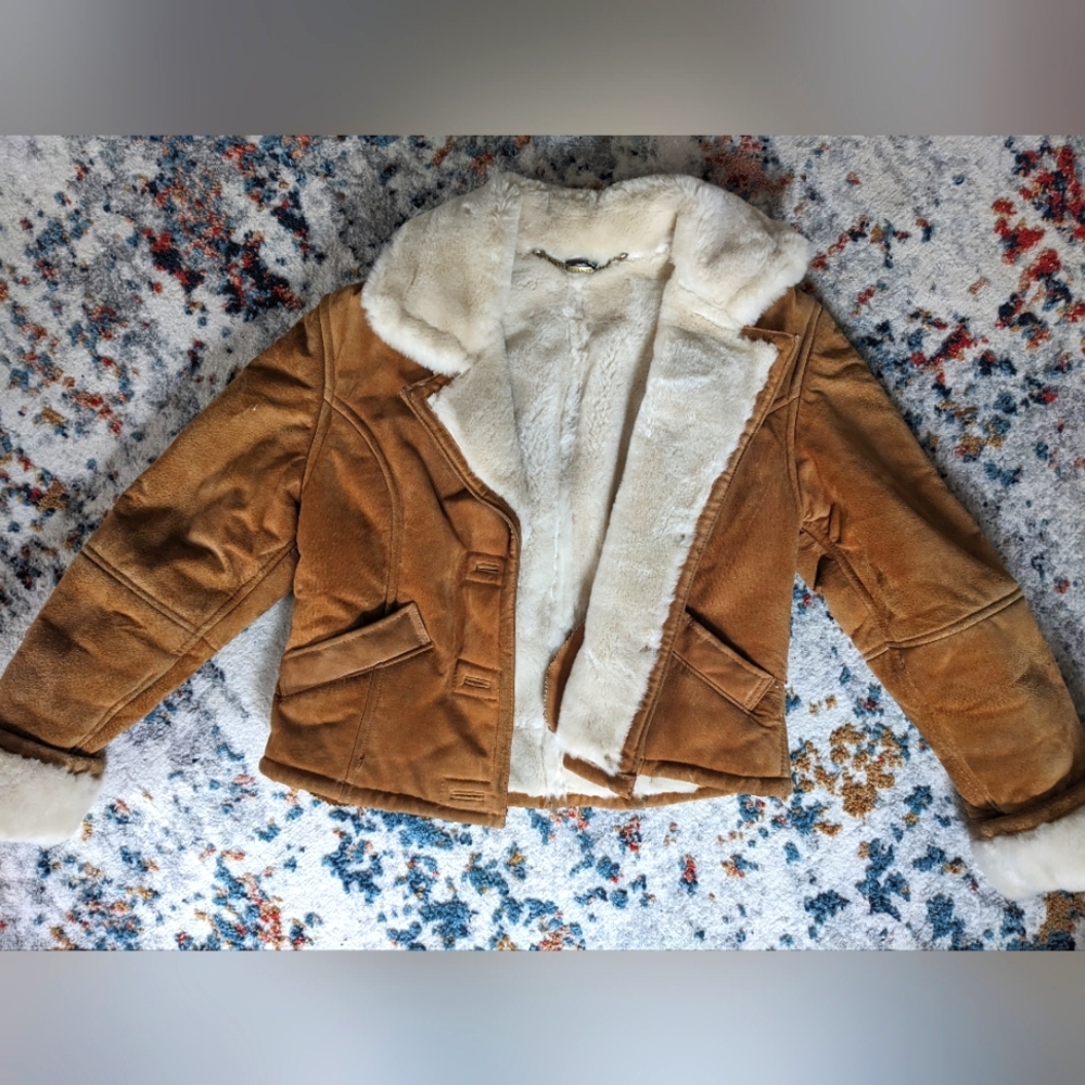Genuine Leather, Faux Fur Lined Jacket